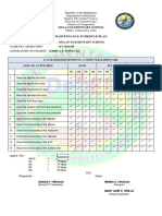 Maintenance Schedule Plan: Mulao Elementary School