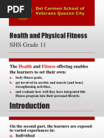 Health and Physical Fitness: SHS Grade 11