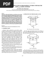 Low Power High Speed Cmos Comparator Design