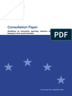 ESMA consultation paper on transaction reporting guidelines