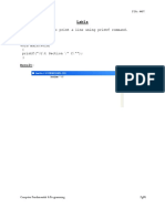 Lab1a: OBJECT: To Print A Line Using Printf Command. Source Code