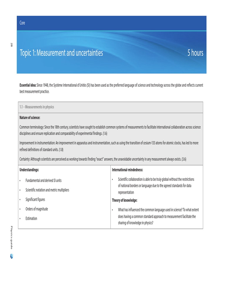 Measurements and Uncertainties | PDF | Uncertainty | Measurement