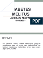 Diabetes Melitus: Abu Rijal Algifari 1804019011