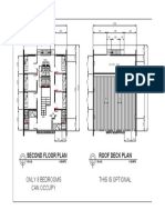 Second Floor Plan Roof Deck Plan: This Is Optional Only 8 Bedrooms Can Occupy