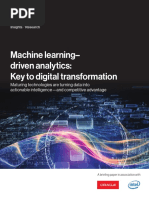 Machine Learning - Driven Analytics: Key To Digital Transformation