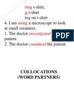 T-shirt collocations and parts of speech combinations