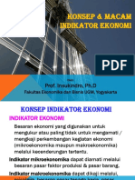 Konsep & Macam Indikator Ekonomi: Prof. Insukindro, PH.D