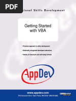 Getting Started With VBA