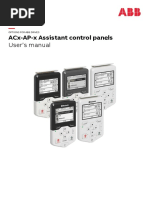 Acx-Ap-X Assistant Control Panels: User'S Manual