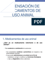 Dispensación de Medicamentos de Uso Animal