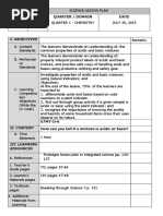 I. Objectives: Grade Level Quarter / Domain Date