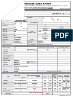 CSC Form 212 (Revised 2017) Personal Data Sheet