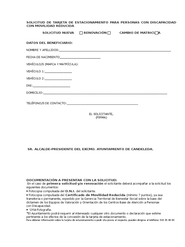 Solicitud de Estacionamiento PDF