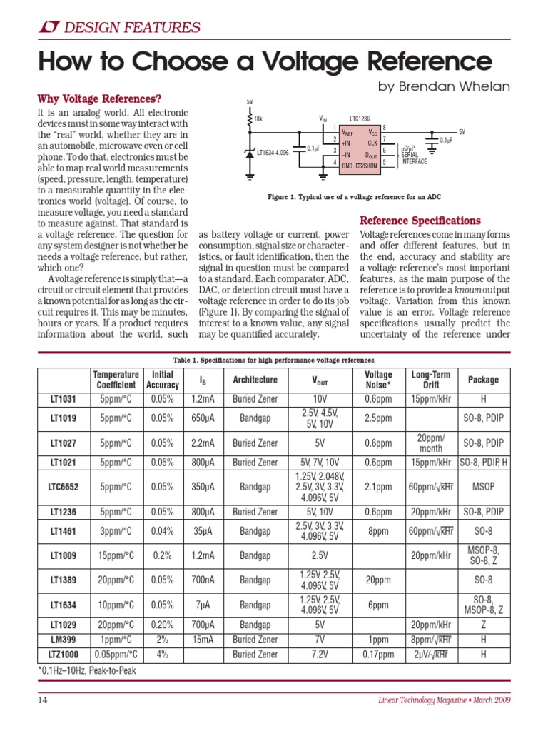 Selecting Accurate Voltage References | PDF | Amplifier | Bipolar ...