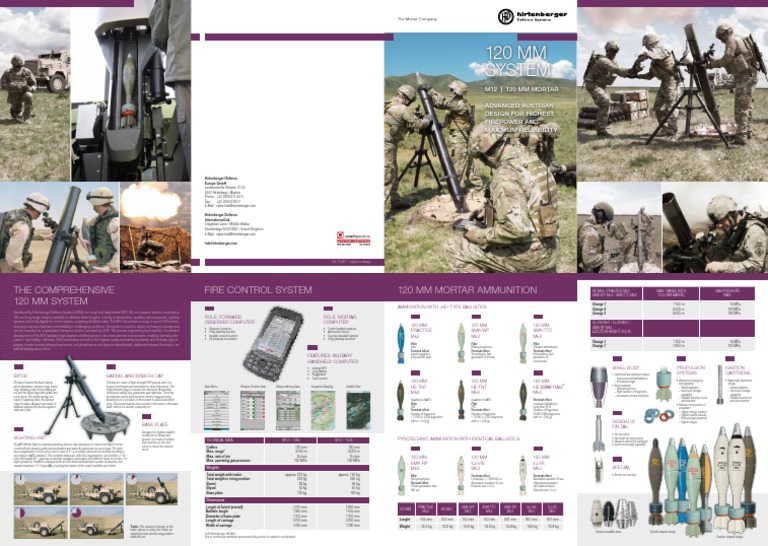 HDS 120mm System | PDF | Mortar (Weapon) | Shell (Projectile)