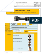 Lab 5 - Ingeniería Del Vehículo - Árbol de Trasmisión