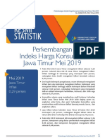 Inflasi Jawa Timur Mei 2019