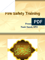 Fire Safety Training: Presented by Nasir Saeed, SPO