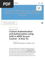 Custom Authentication and Authorization Using Built in APEX Access Control - A How To. - Oracle Application Express Blog