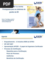 APCER Apresentação SGIDI Inesc