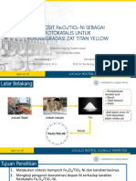 Komposit Fe O /tio - Ni Sebagai Fotokatalis Untuk Fotodegradasi Zat Titan Yellow