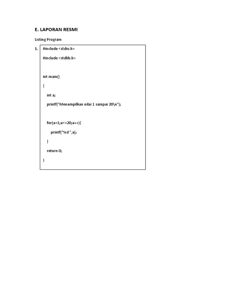 C Programming Examples and Outputs | PDF