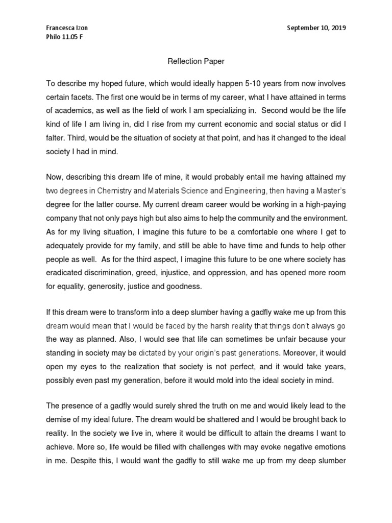 Essay about a dream i had picture