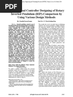 Modeling and Controller Designing of Rotary Inverted Pendulum (RIP) - Comparison by Using Various Design Methods
