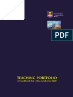 4lampiran A - Teaching Portfolio A Handbook For UiTM Academis Staff PDF