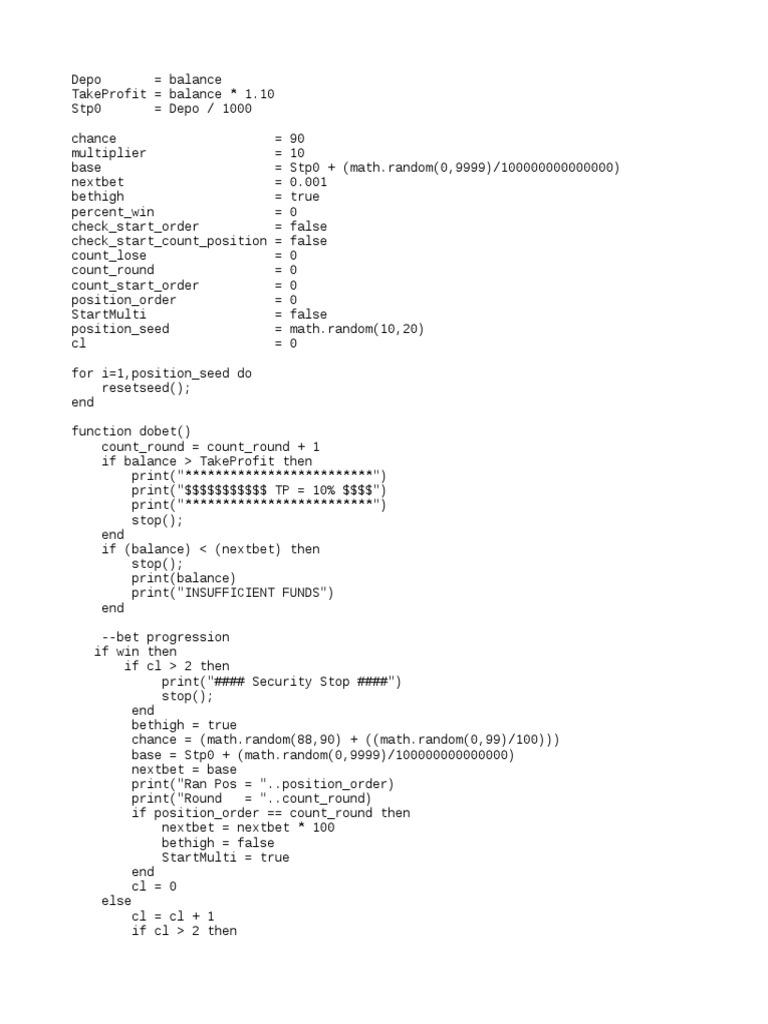 Script 999dice Terbaru | PDF