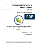Microprocessor Interfacing & Programming: Laboratory Manual