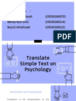 Translation of Psychology