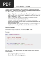 Java - Basic Syntax