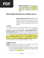 Carta de Reclamo Por Cobro Excesivo de Agua 1 | PDF | Política | Derecho