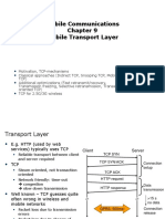 Mobile Communications Mobile Transport Layer