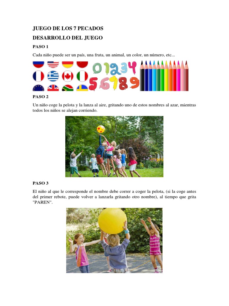 ¿Cómo se juega el juego de los 7 pecados