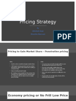 Pricing Strategy: by Abhishek Kujur Bhumika Manwani