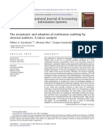 Vasarhelyi (2012), The Acceptance and Adoption of Continuous Auditing by Internal Auditors PDF