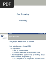 C++ Threading: Tim Bailey