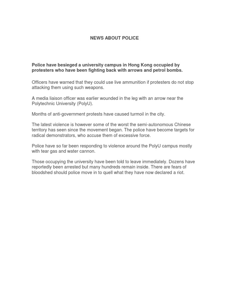 News About Police | PDF | Self-Improvement | History
