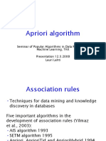 Apriori algorithm data mining