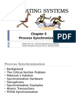 Operating Systems: Process Synchronization