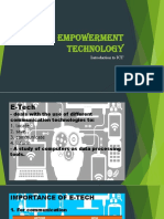 Empowerment Technology: Introduction To ICT