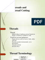  Thread Cutting, Taping and Broaching