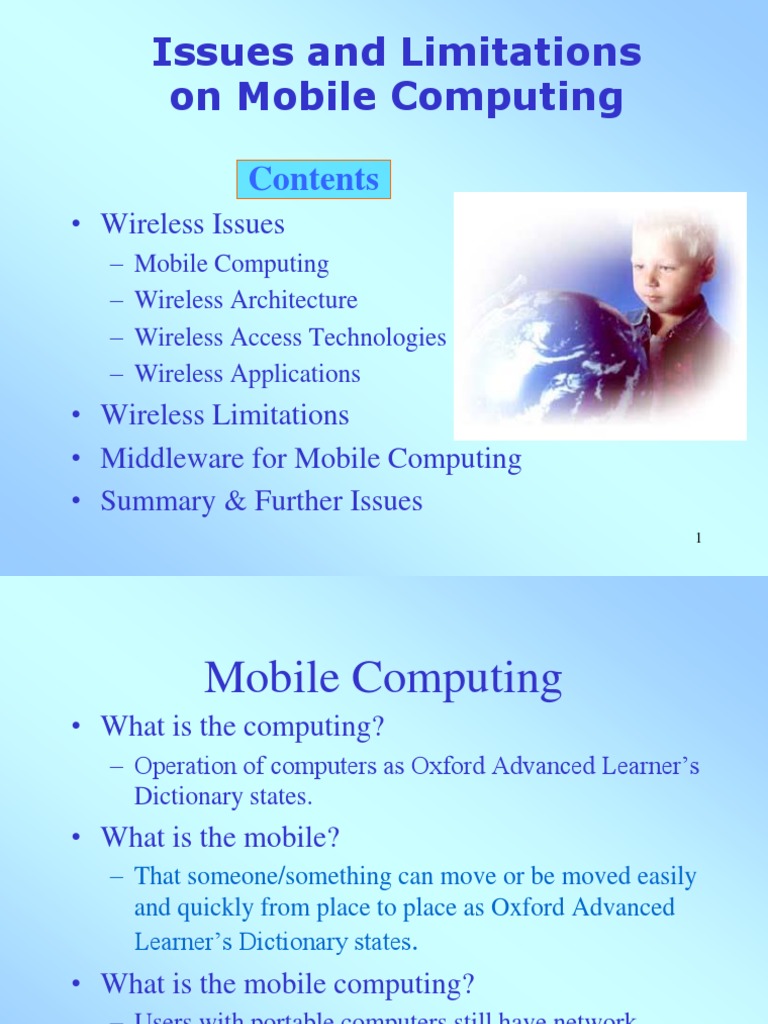 Lecture4 5 Issues MB Comp | PDF | Mobile Phones | Wireless