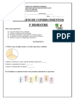 Avaliação Unificada Matemática 3º Bimestre