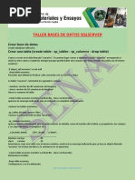Tutorial de Microsoft SQL Server-Basico | PDF | Tabla (base de datos) | SQL