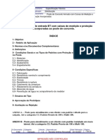 Padrões de entrada BT com caixas de medição e proteção incorporadas em postes de concreto