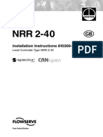 Installation Instructions 810369-03: Level Controller Type NRR 2-40