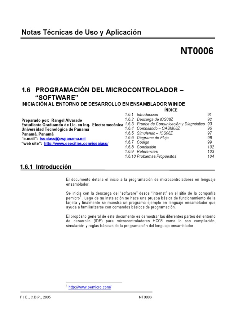 Programación Del Microcontrolador | PDF | Programa de computadora ...